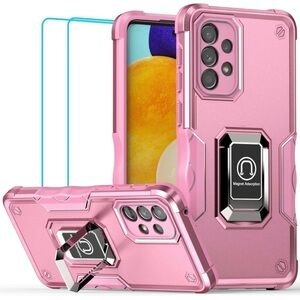 SAMSUNG Galaxy A33 5G
Case,with 2 pack Tempered Glass Screen
Protector pink NWT